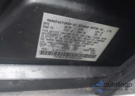 2005 Nissan Altima 3.5 Se-R z USA, uszkodzony, nr VIN 1N4BL11E15C250360